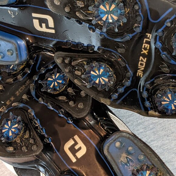 FootJoy Flex Zone 53139 Men's Golf Cleats Shoes Size 10.5 W - Picture 6 of 7